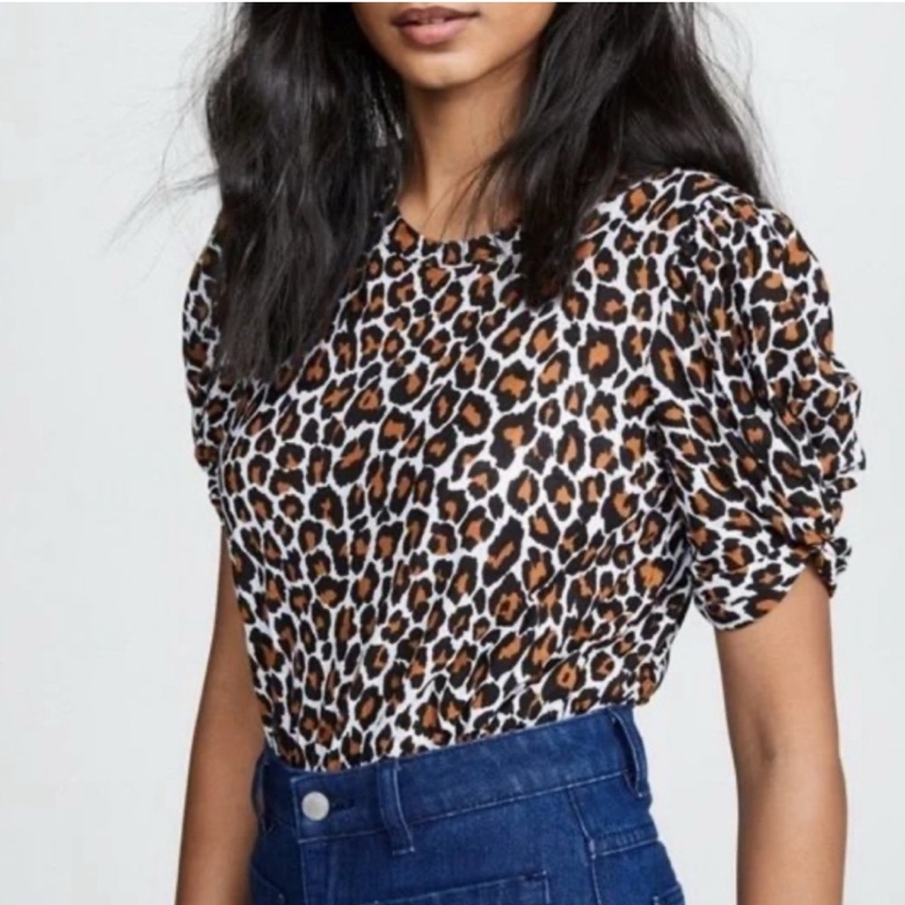 #539 A.L.C. Kali Leopard Top size XS
